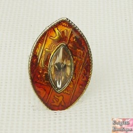 Bague email orange Bague email orange
