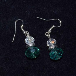 Boucle d'oreille résine verte Boucle d'oreille résine verte