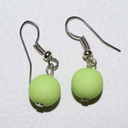Boucle d'oreille boule verte Boucle d'oreille boule verte