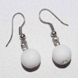 Boucle d'oreille boule rose Boucle d'oreille boule rose
