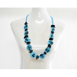 Collier Sautoir  bleu