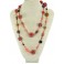 Collier Sautoir fantaisie rouge