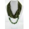 Collier foulard fantaisie vert