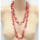 Collier Sautoir fantaisie rose